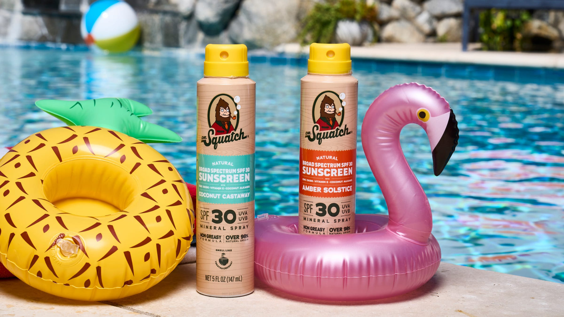 Dr. Squatch Spray Sunscreen | SPF 30 UVA/UVB Protection | Non-Greasy Mineral Sunscreen for Men - Daily Guard
