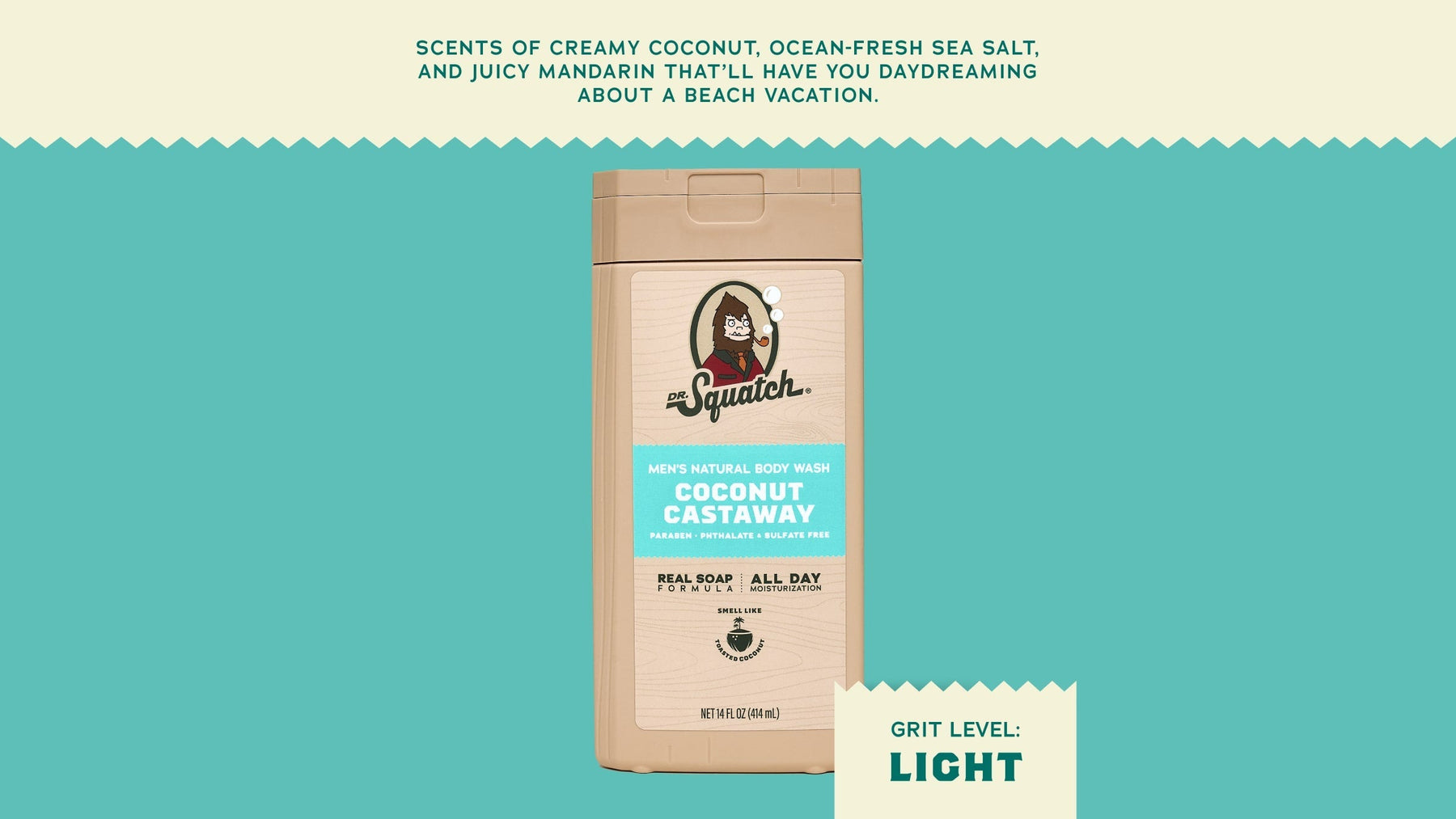 14 oz Coconut Castaway Body Wash - Trail Outdoor Start