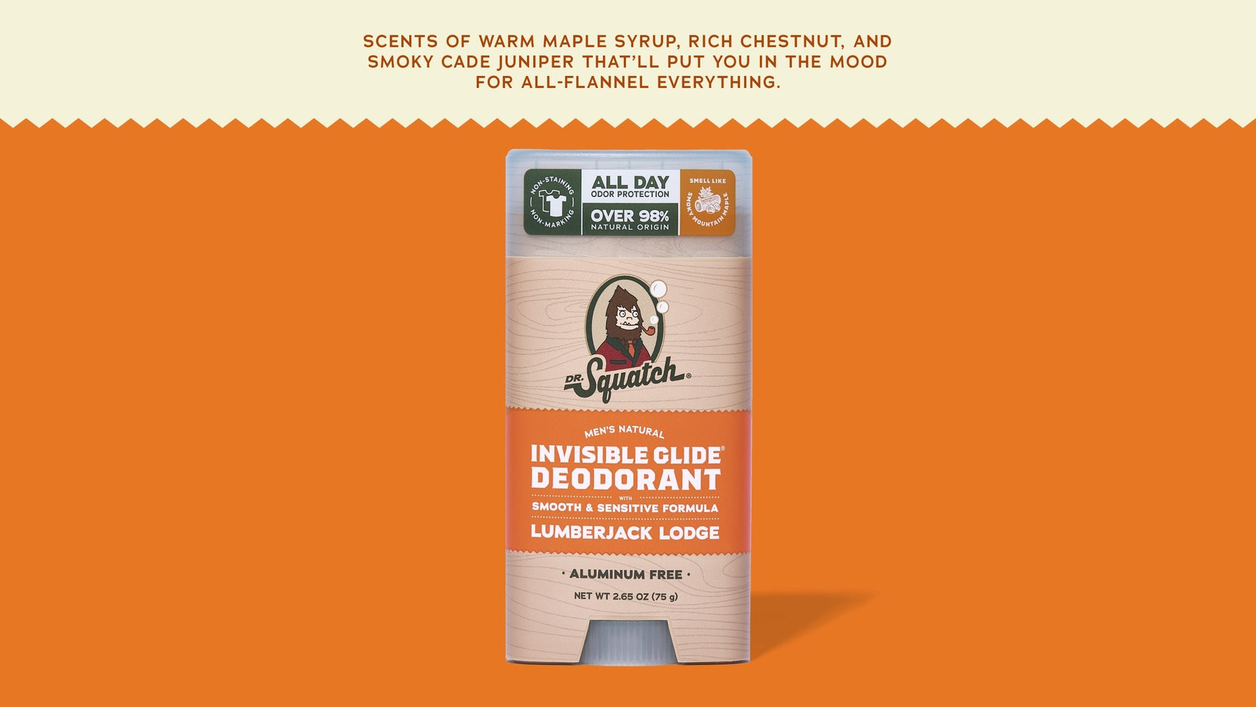 Lumberjack Lodge Invisible Glide Deodorant - Premium Clean Carry