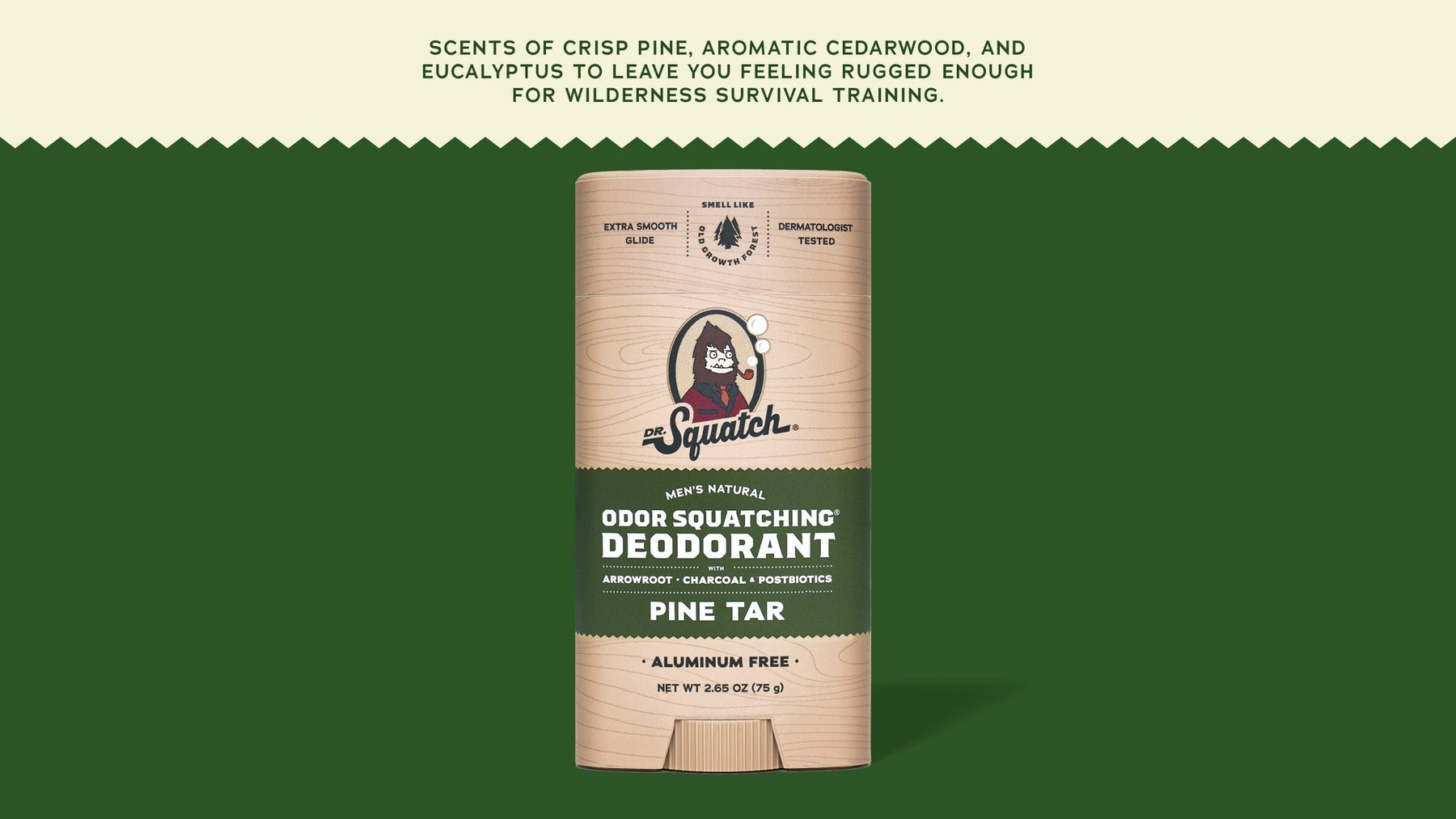 Pine Tar Deodorant - Fresh Travel Routine