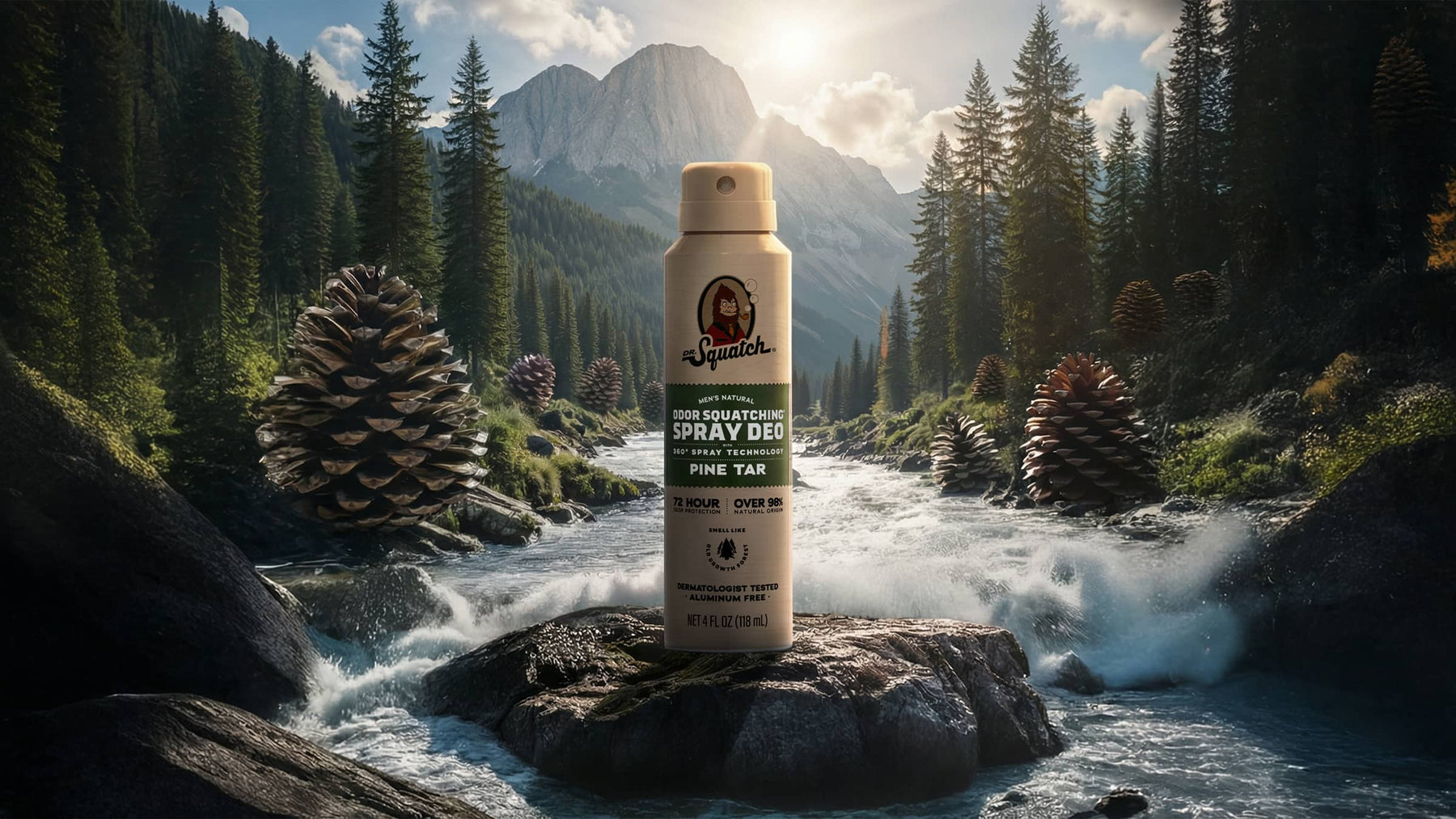 Pine Tar Spray Deodorant - Clean Travel Fresh