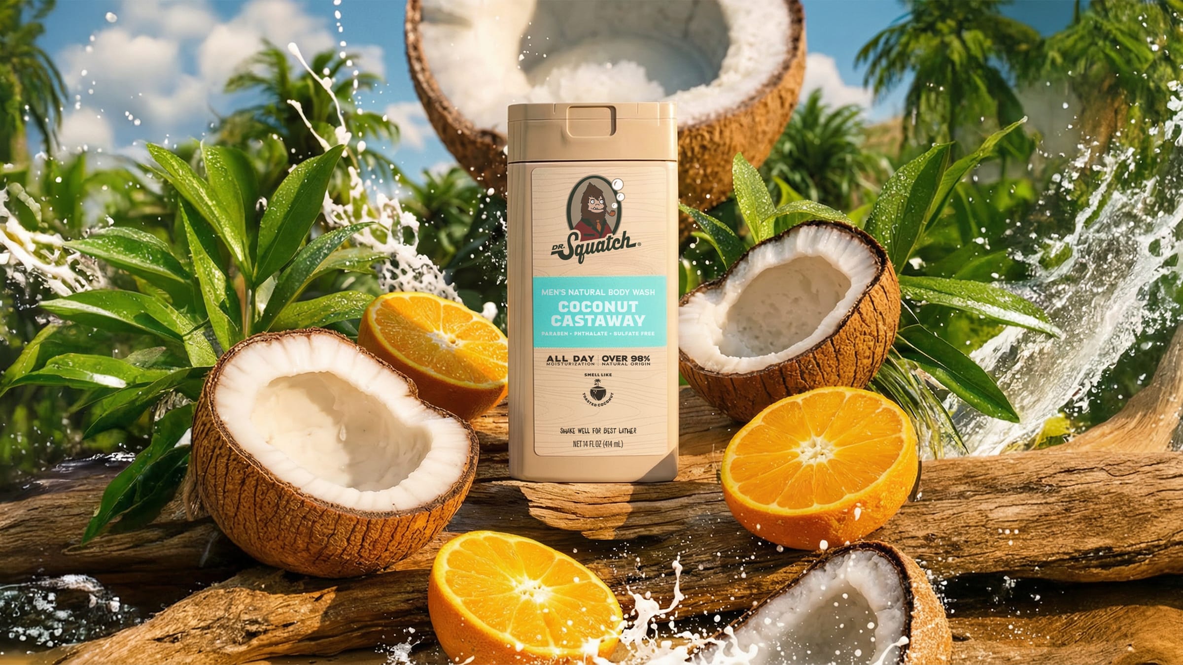 14 oz Coconut Castaway Body Wash - Trail Outdoor Start