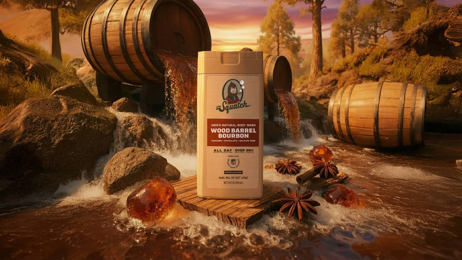 14 oz Wood Barrel Bourbon Exfoliating Body Wash - Oak Ready